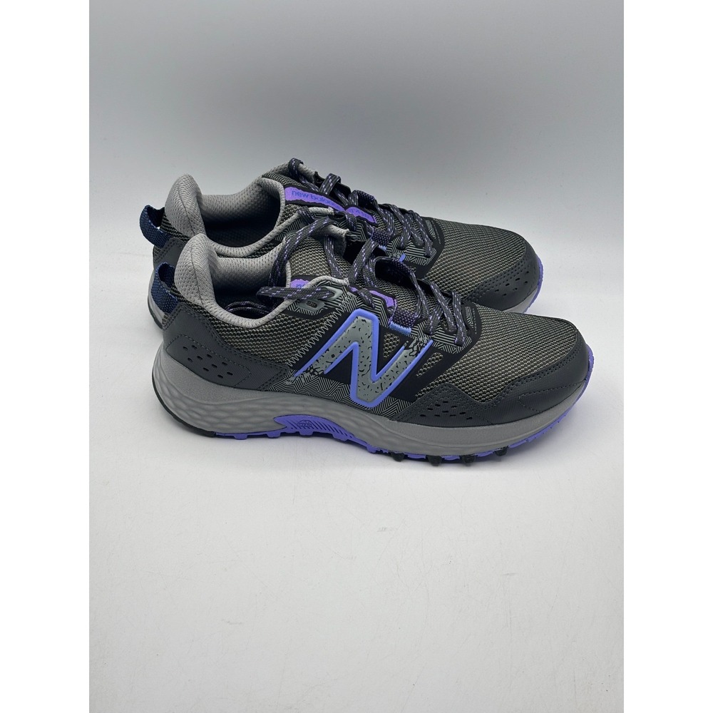 New Balance 410v8 Shoes Womens Size 6 Grey Blue Trail Running WT410LQ8